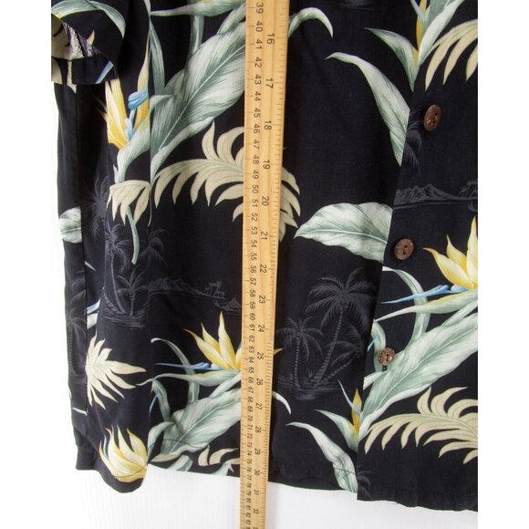 VINTAGE Hilo Hattie Shirt XL Hawaiian Button Down Floral Aloha Pocket - Picture 4 of 10